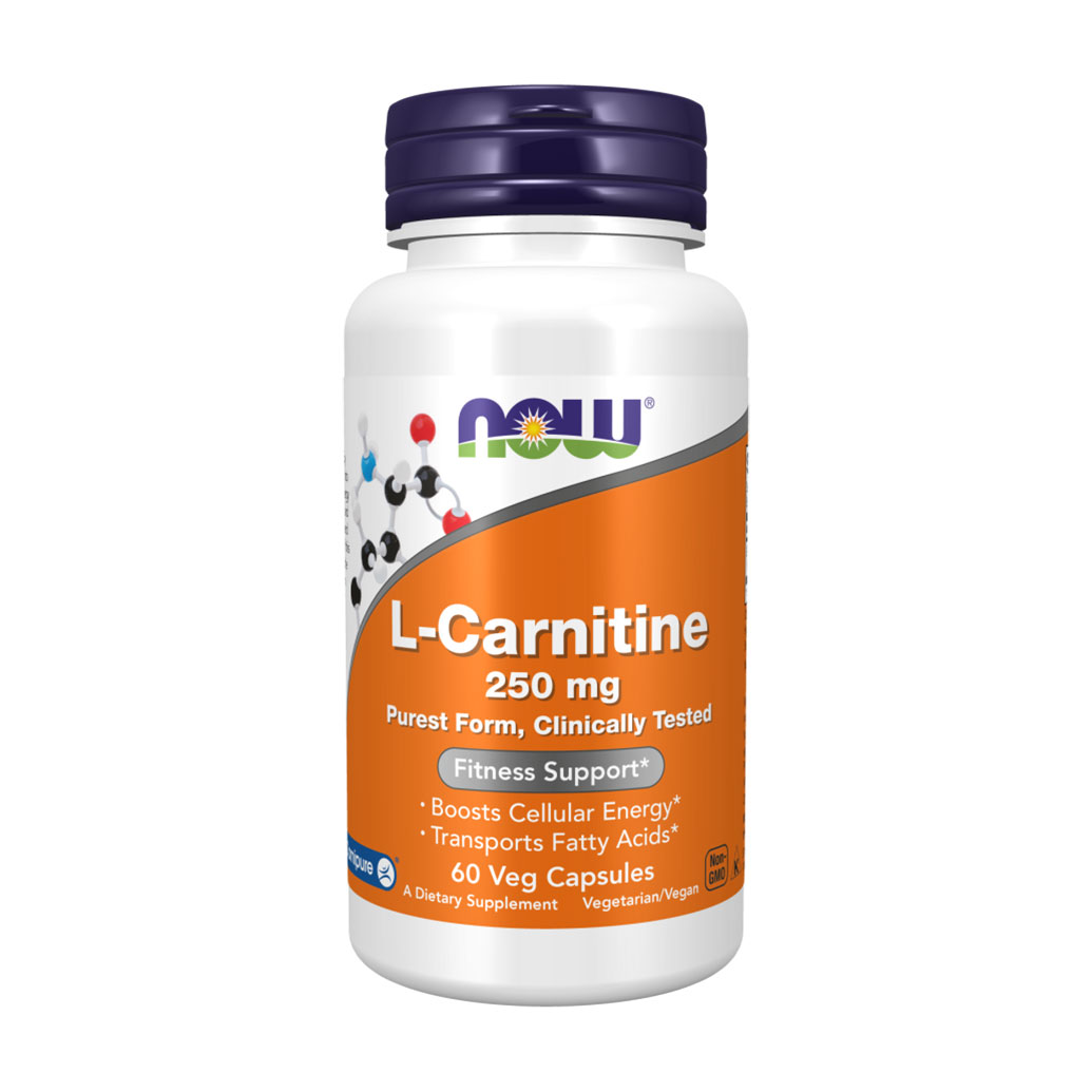 L-Карнітин NOW foods L-Carnitine 250 мг, 60 капсул